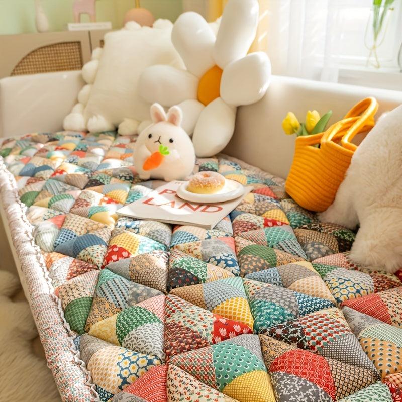 Boho Sofa Cover, Handmade Thickened Non-Slip Slipcover for Home