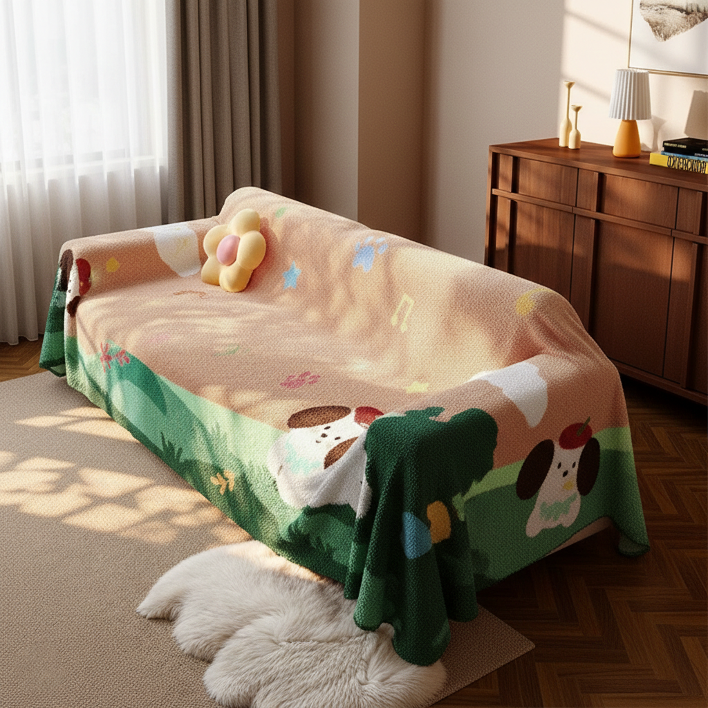 Best Sofa Cover for Dogs – Cozy Couch Blanket Cover with Fabric Couch Covers