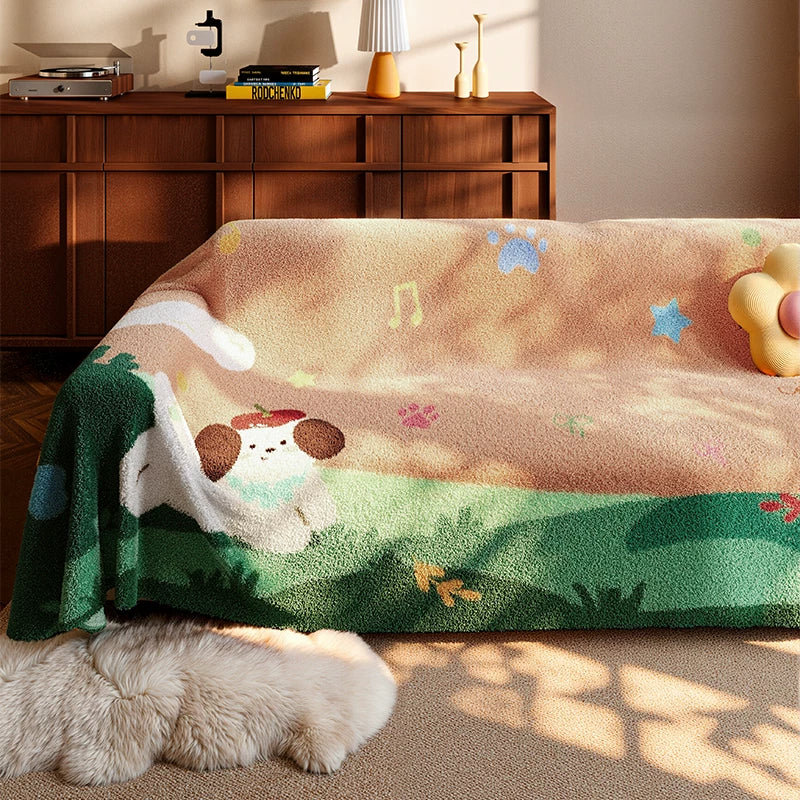 Best Sofa Cover for Dogs – Cozy Couch Blanket Cover with Fabric Couch Covers