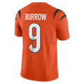 C.Bengals #9 Joe Burrow Orange Vapor F.U.S.E. Limited Jersey