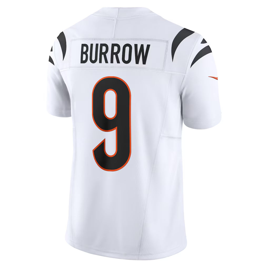 C.Bengals #9 Joe Burrow White Vapor F.U.S.E. Limited Jersey